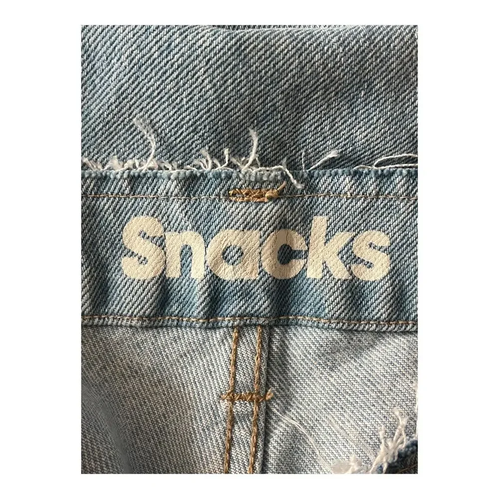 Mother SNACKS! The Kegger Utility Heel denim light blue size 33 - Picture 5 of 7